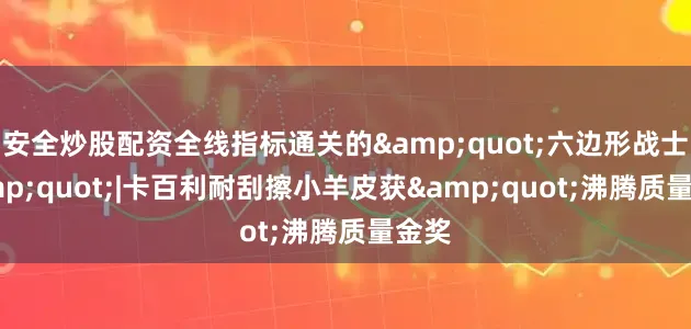 安全炒股配资全线指标通关的&quot;六边形战士&quot;|卡百利耐刮擦小羊皮获&quot;沸腾质量金奖